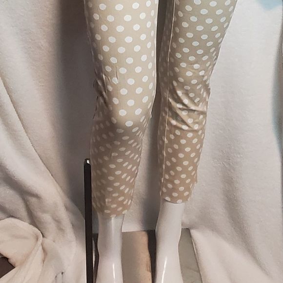New York & Company Tan Polka Dot Pants - Picture 2 of 10